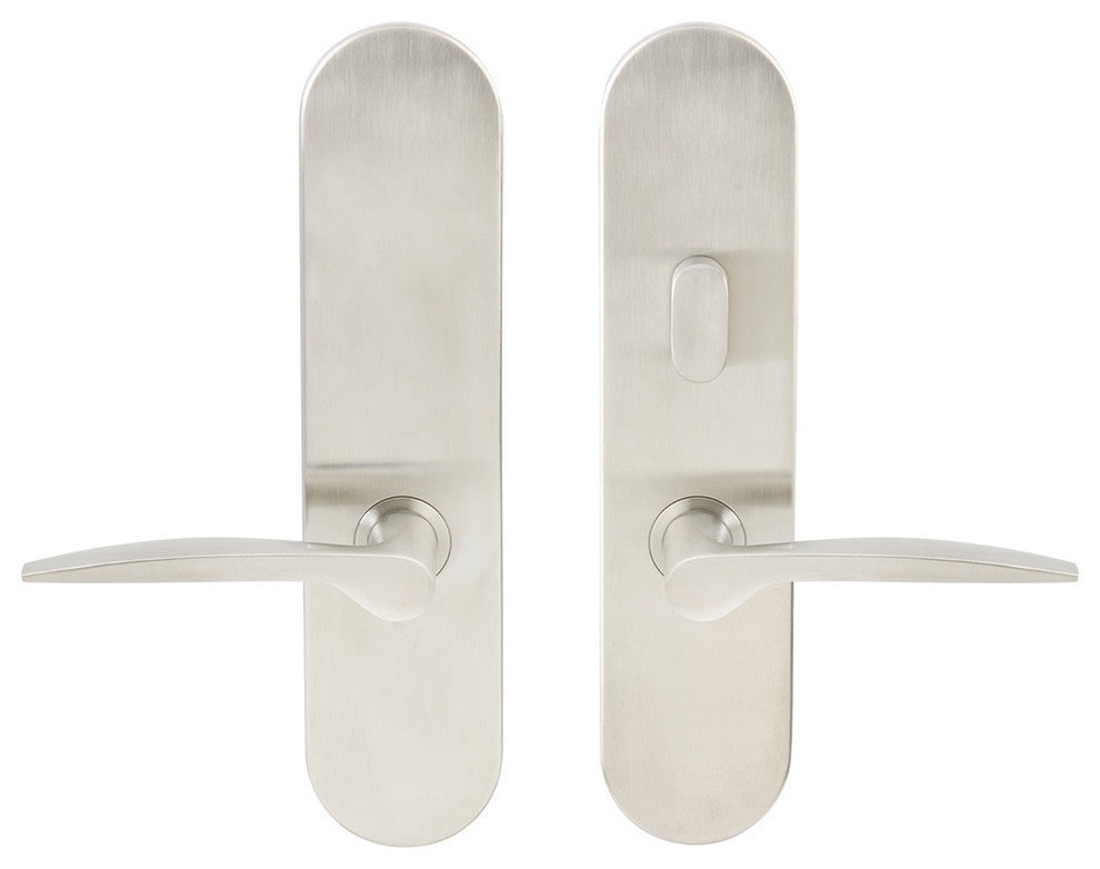 Toronto Lever, Tubular Passage With Privacy Bolt, LH, Satin Stainless Steel