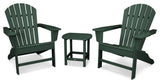 Polywood South Beach Adirondack 3-Piece Set, Green
