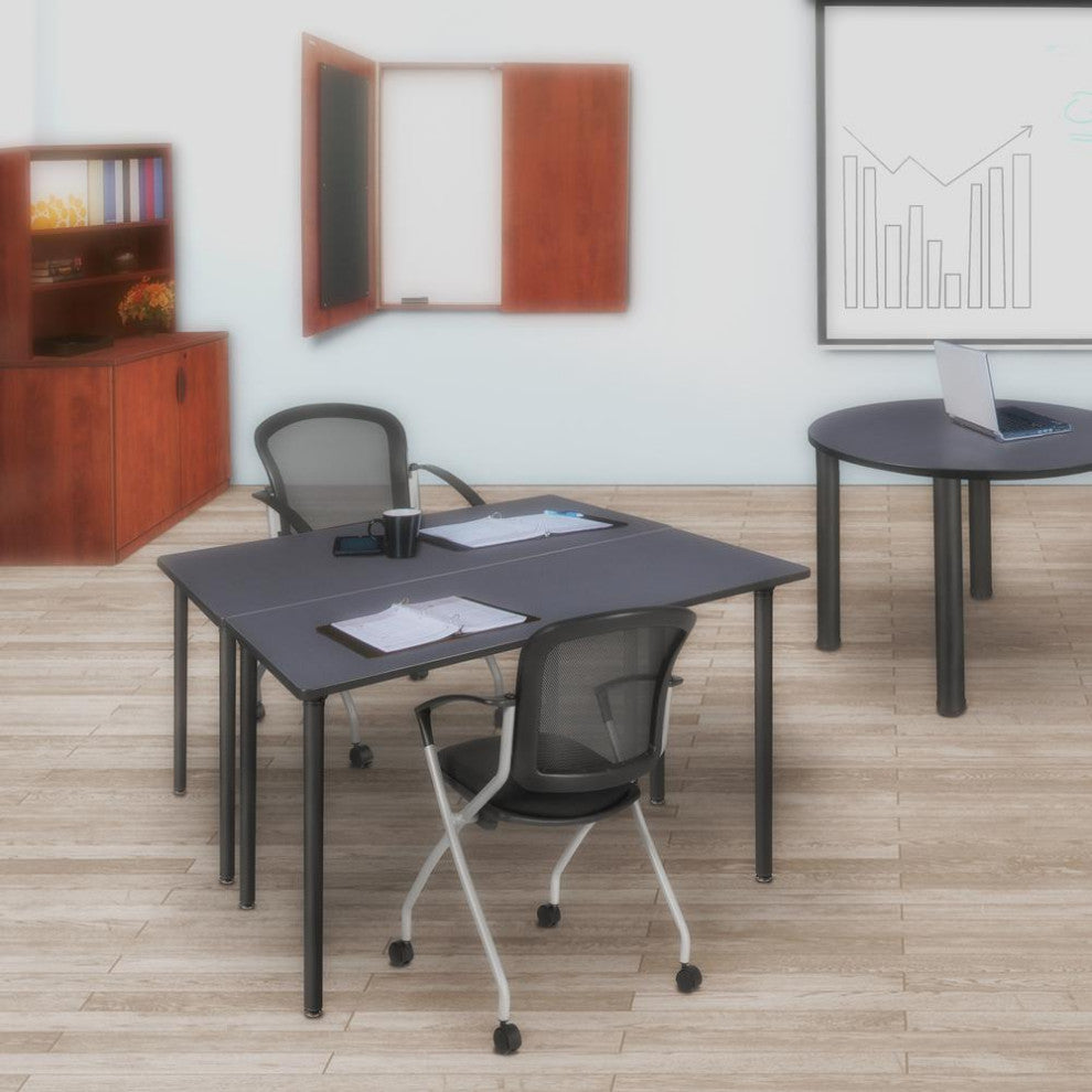 42 x 24 Kee Folding Training Table- Grey/ Black