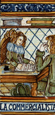 Italian Ceramic Tile, Business Woman, La Commercialista