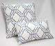 Biltmore Gate Blue Throw Pillow 12x20, with Polyfill Insert