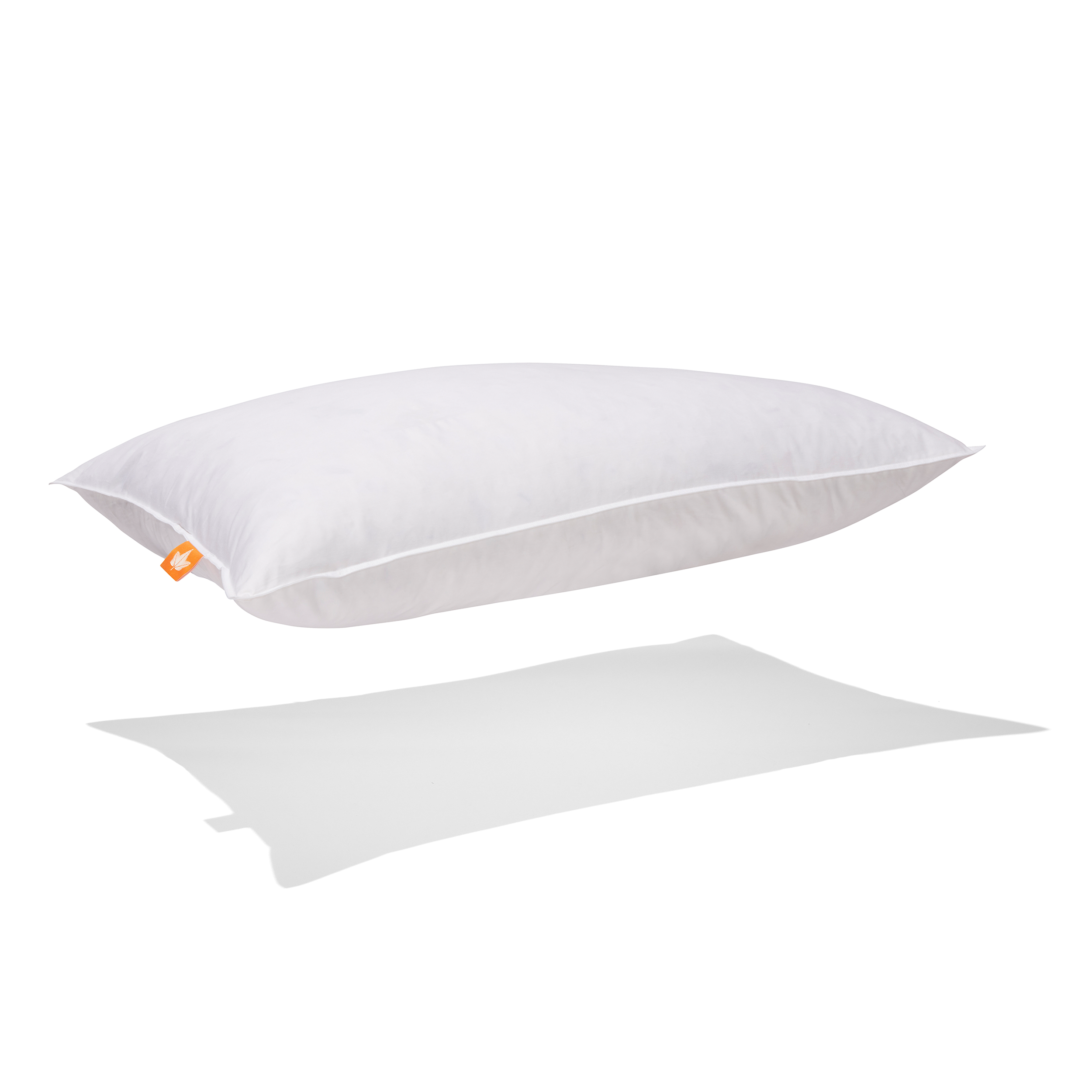 White Goose Feather Pillow, Queen, Medium Support