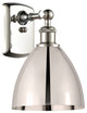 Ballston Dome Sconce, Polished Nickel, LED
