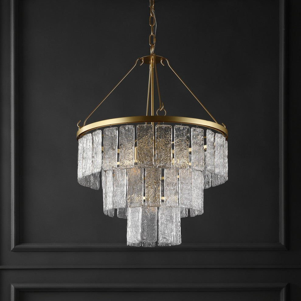 Safavieh Couture Marjory 3 Tier Chandelier Gold