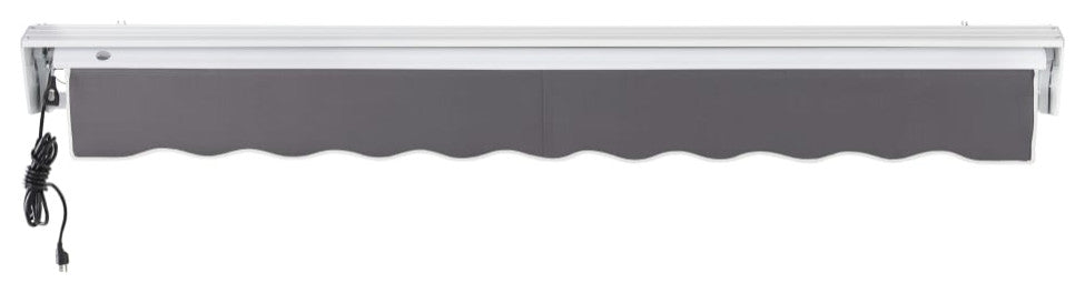 Awntech 18'x10' Destin Left Motor Acrylic Fabric Retractable Awning, Gunmetal
