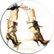 High Heel Shoes, Digital Disc Metal Artwork, 11"