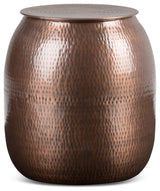 Griffen Metal Storage Accent Table