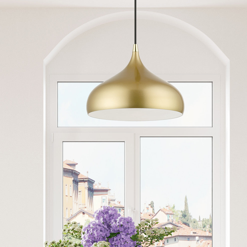 Livex Lighting 1 Light Soft Gold Pendant