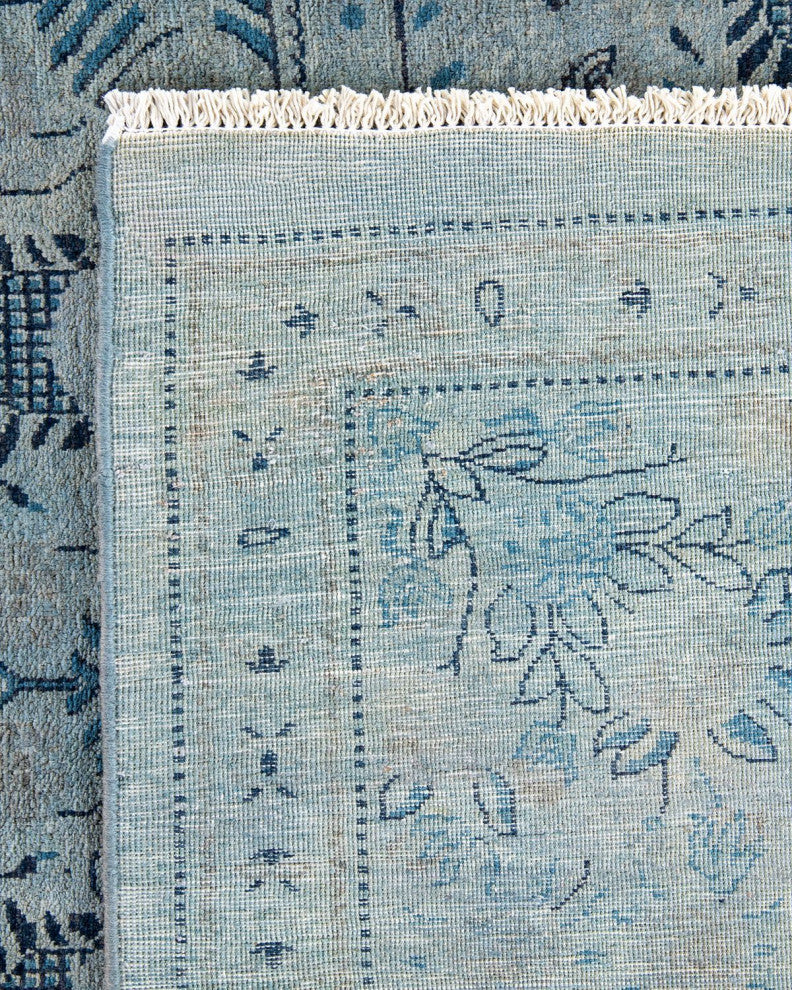 Fine Vibrance, One-of-a-Kind Hand-Knotted Area Rug Gray, 8'1"x10'2"