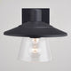 Westport Steel 1 Light Black Coastal Outdoor Wall Lantern Clear Glass