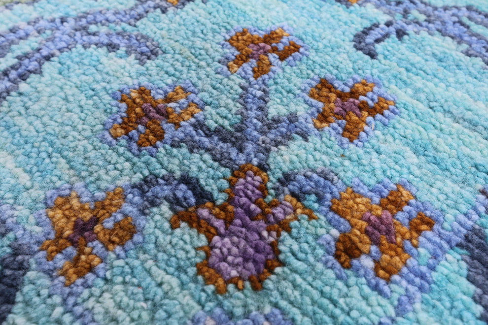 Turkish Oushak Handmade Wool Rug 9' 2" X 12' 4" - Q13598