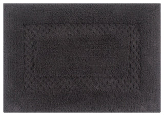 Classy Bath Rugs Set, 17"x24" Rectangle, Gray