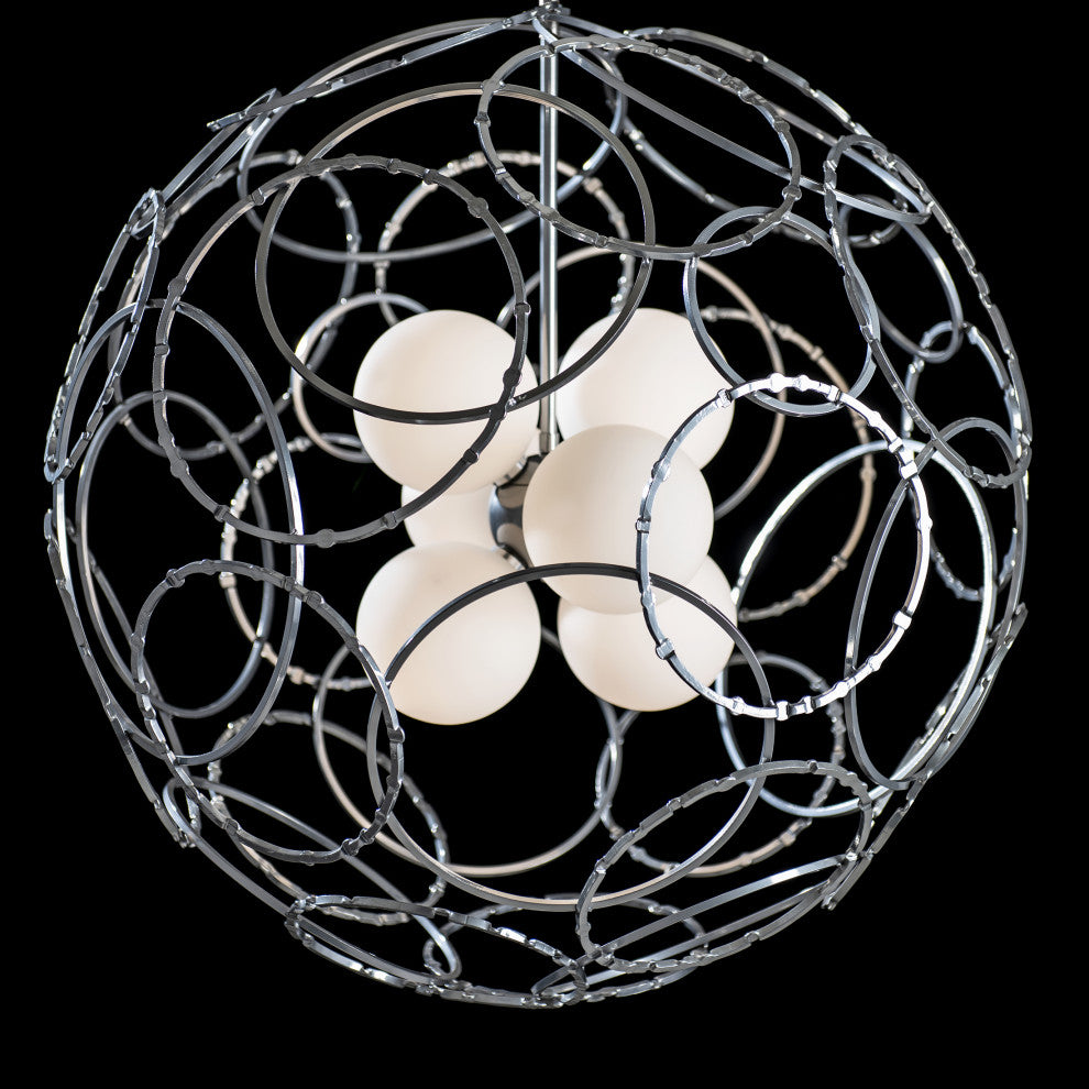 Olympus Orb Pendant, Sterling Finish, Standard Overall Height