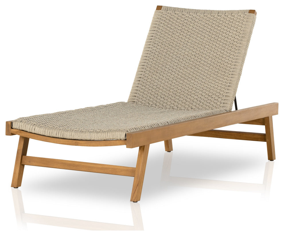 Delano Outdoor Chaise Lounge-Natural