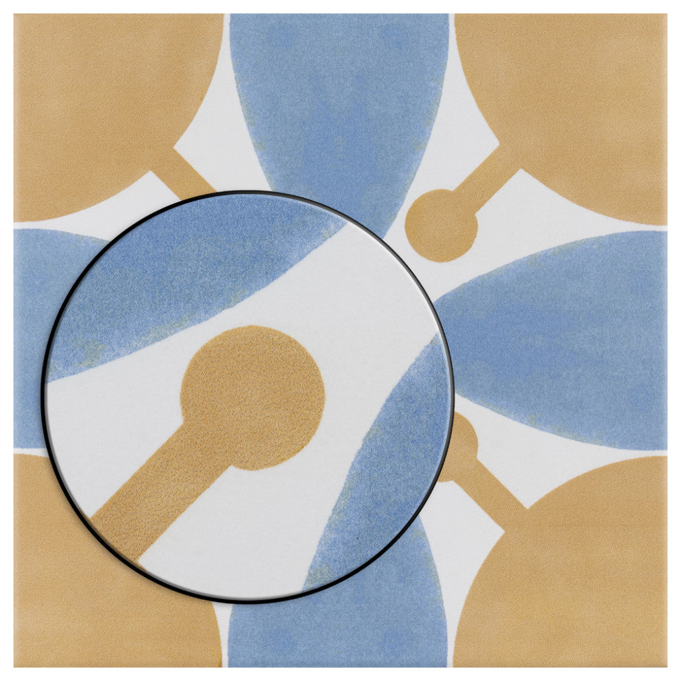 Revival Ceramic Floor and Wall Tile, Leaf