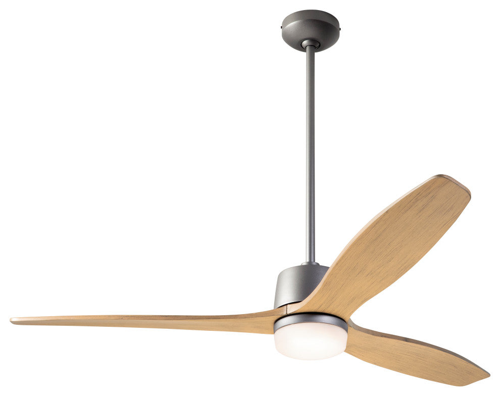 Arbor Fan, Graphite, 54" Maple Blades With LED, Wall/Remote Control