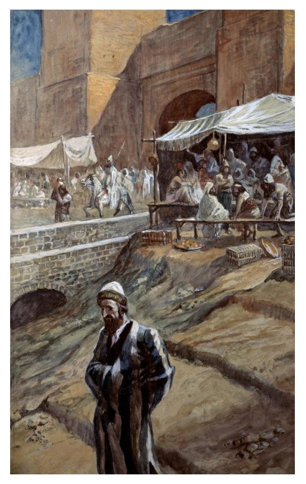 "Hatred of The Just" Digital Paper Print by James Tissot, 15"x24"