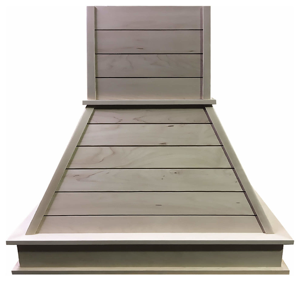 Castlewood Shiplap Chimney Range Hood, Maple, 48"