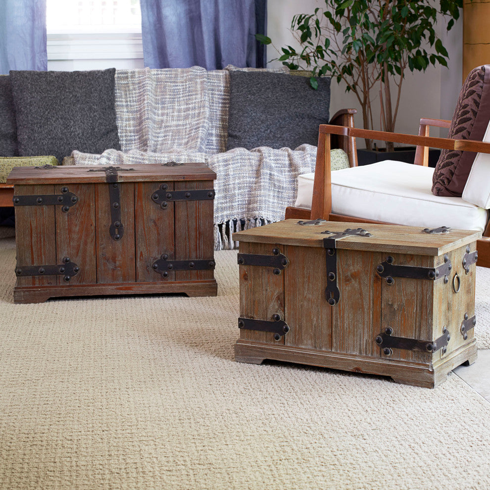 2 Piece Decorative Trunks