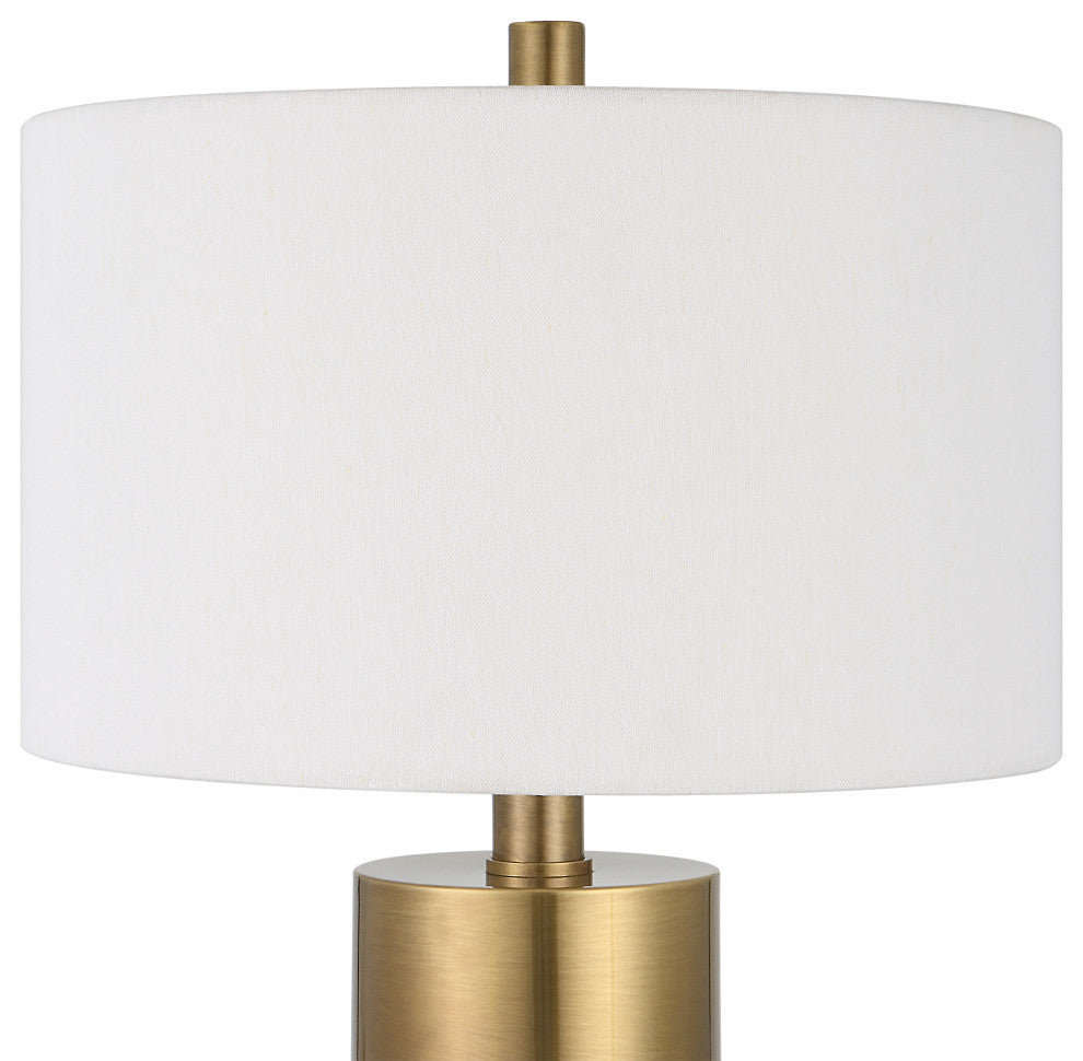 Uttermost Adelia Ivory & Brass Table Lamp