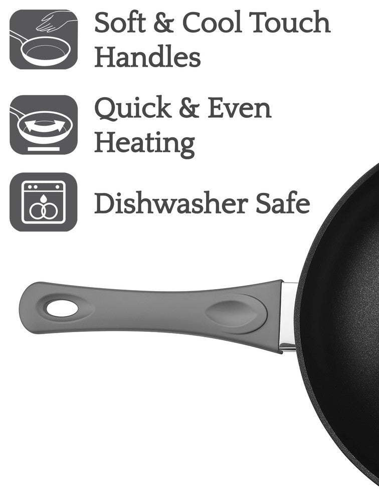 Saflon Titanium Nonstick Sauce Pan with Glass Lid, PFOA Free, 3-Quart