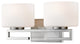 Zlite 335-2V-BN-LED 2-Light Vanity, Matte Opal
