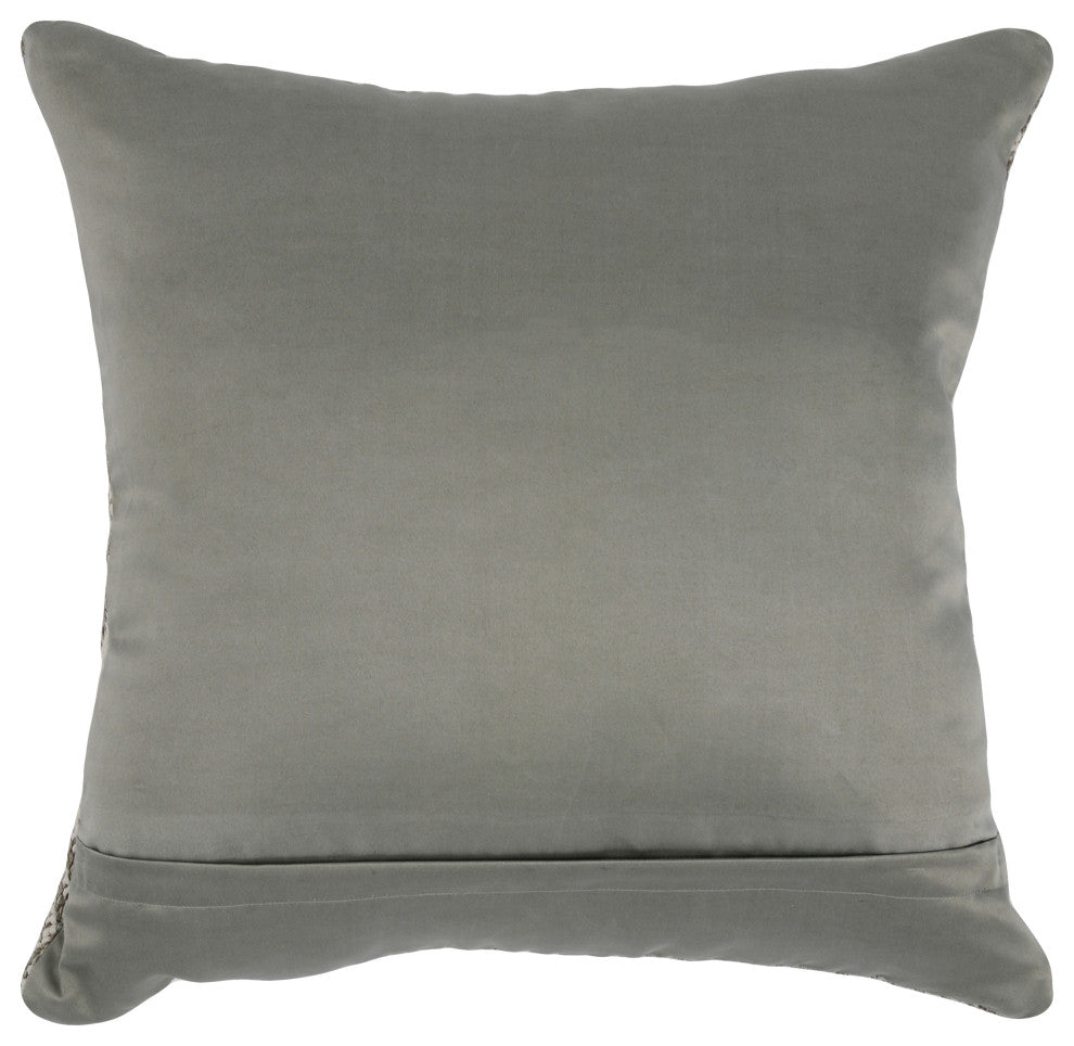 Nixie 22" Outdoor Throw Pillow in Gray by Kosas Home