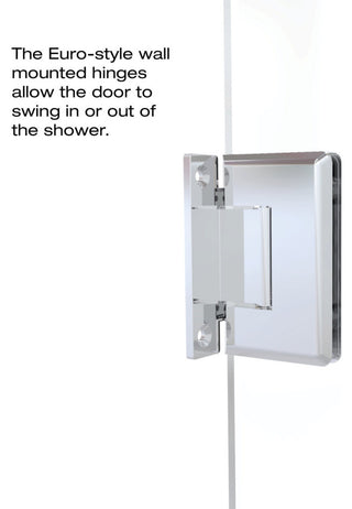 Basco CELA-935-59-76XP Celesta 76"H x 59"W Pivot Frameless Shower - Chrome