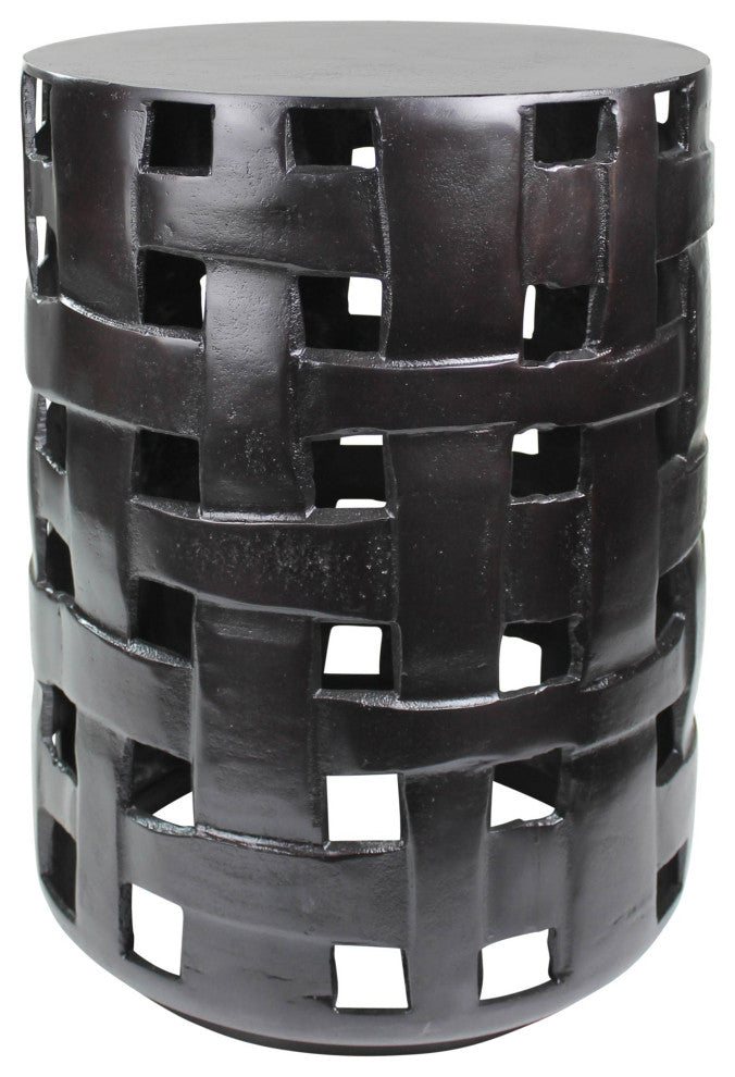 Cast Aluminum Woven Side Table