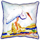 Betsy's Egret Small Indoor/Outdoor Pillow 12x12 - Set of Two
