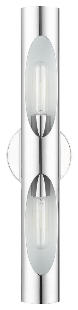 Polished Chrome Contemporary, Minimal, Industrial, Urban, Sleek Sconce