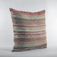 Plutus Multi-Color Stripe Luxury Throw Pillow, 18"x18"