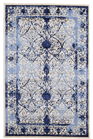 Unique Loom Ivory La Jolla Traditional 7'x10' Area Rug