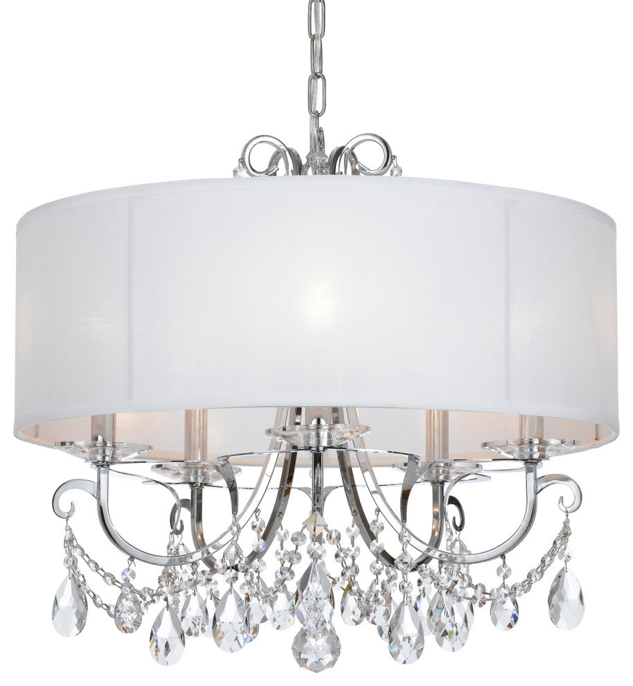 CRYSTORAMA 6625-CH-CL-S Othello 5 Light Chandelier