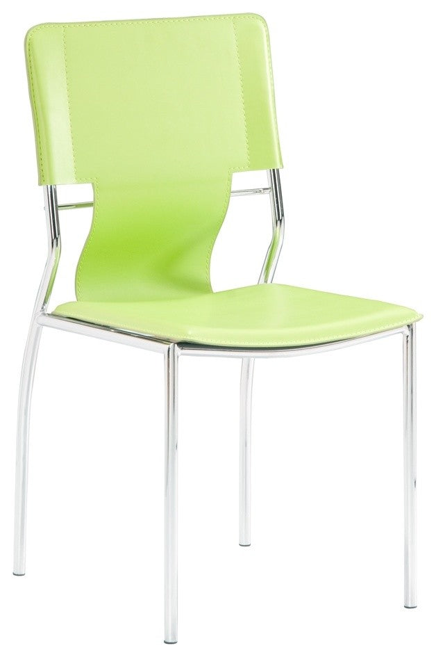 Zuo Modern Trafico Dining Chair Green, Set of 4