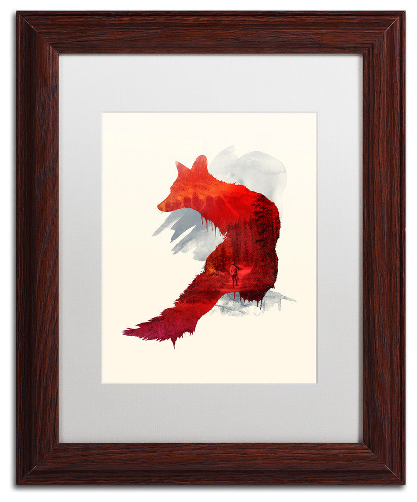 Robert Farkas ''Bad Memories'' Art, Wood Frame, White Mat, 14x11