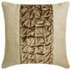 Brown Velvet & Linen Patchwork, 20"x20" Throw Pillow Cover - Velvet Knottingham