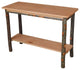 Hickory Console Table, Natural Finish