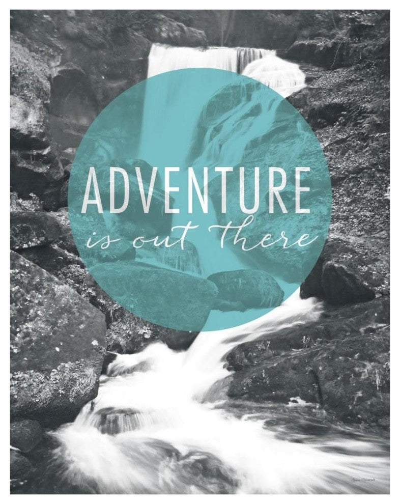 "Adventure is Out There" Digital Paper Print by Laura Marshall, 18"x22"