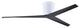 Matthews Fan, Eliza-H Geometric Ceiling Fan, Gloss White, Matte Black