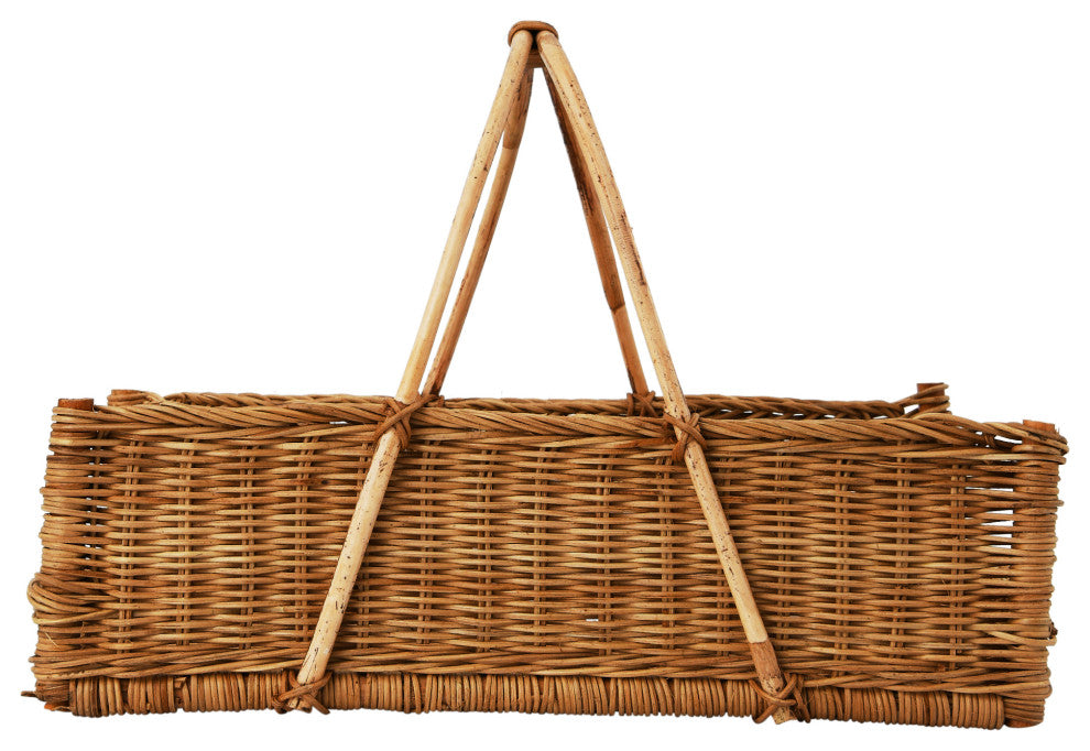 Decorative Rattan Hanging Basket, Natural