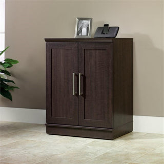 Shown in a real-room setting with decor; cabinet fully visible in a lifestyle context.
