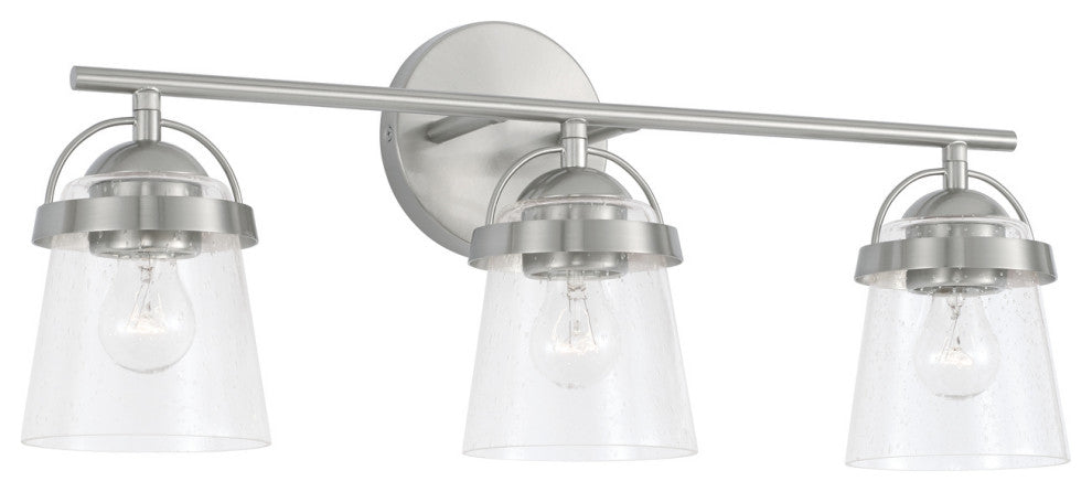 Capital Lighting, 147031BN-534, 23"Wx9.5"H 3-Light Vanity