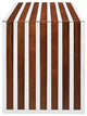 Modern Contemporary Wood Bench, Walnut Metal