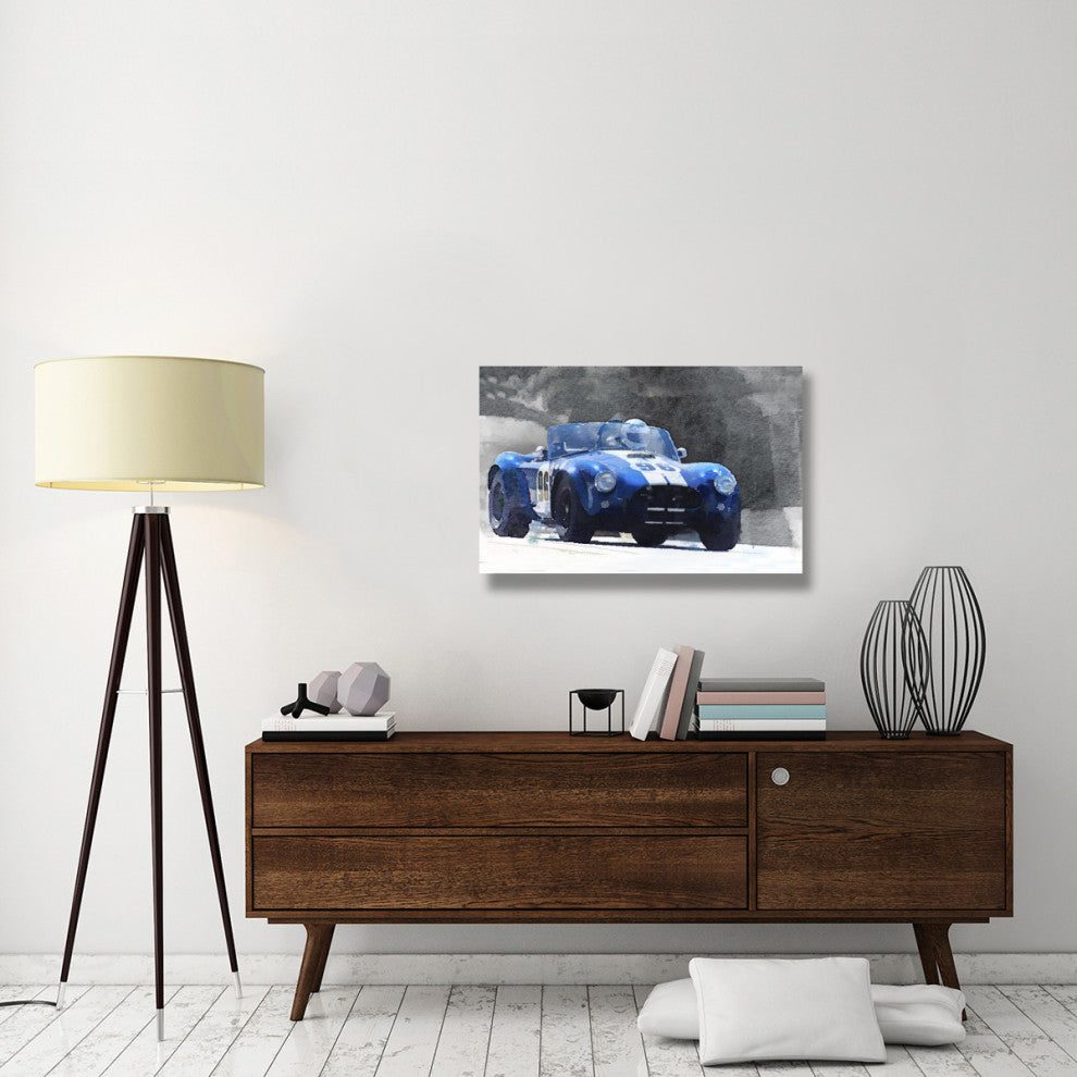 "1964 AC Cobra Shelby Racing Watercolor" Fine Art Print