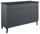 Render 48" Single Sink Bathroom Vanity, Gray Black