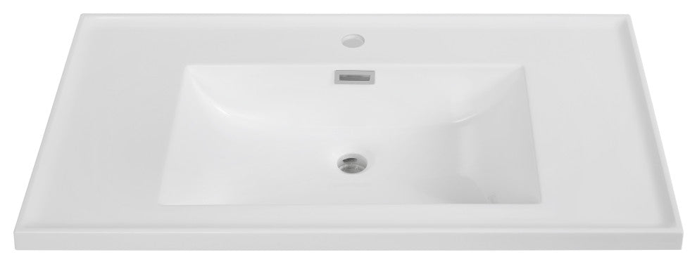 34" Solid Surface Resin Streamline K-1610-34 Vanity Top