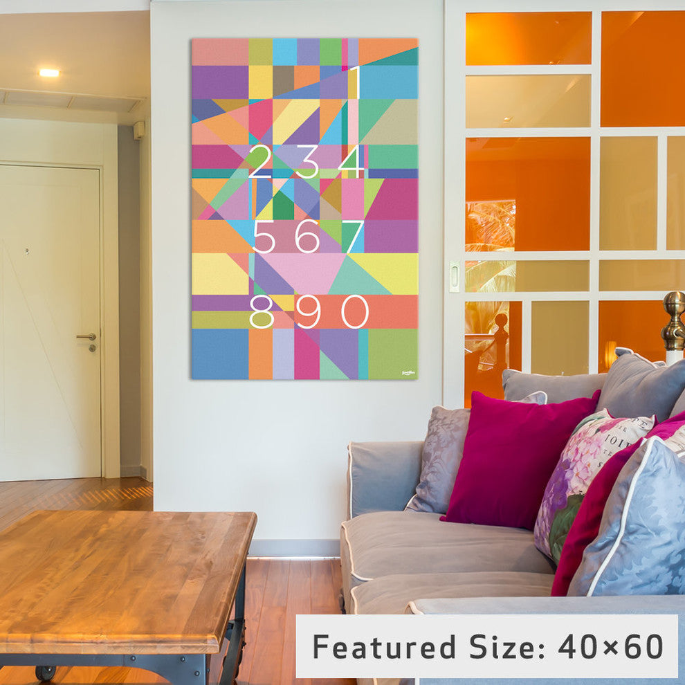 "Numbers" by Yoni Alter, 40x26x1.5