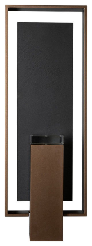 Shadow Box Large Outdoor Sconce, Coastal Bronze/Slate/Dark Sky Friendly