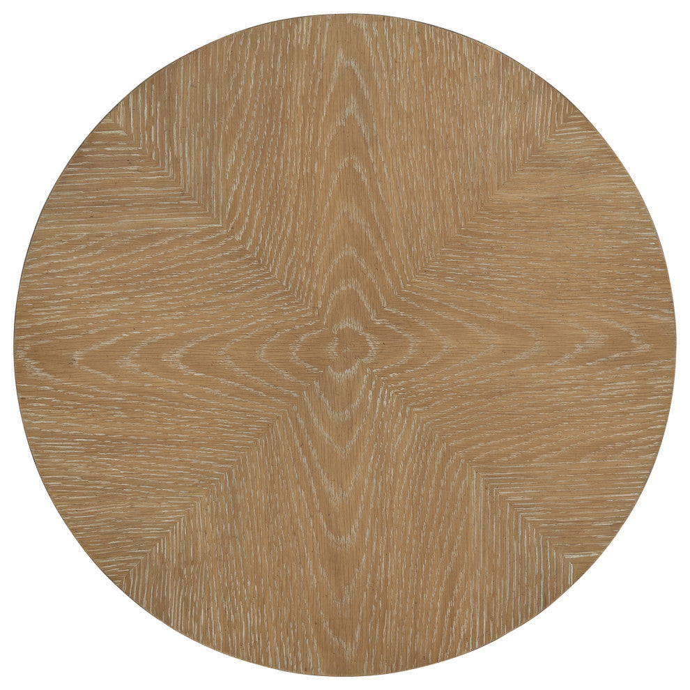 Round End Table With Shelf